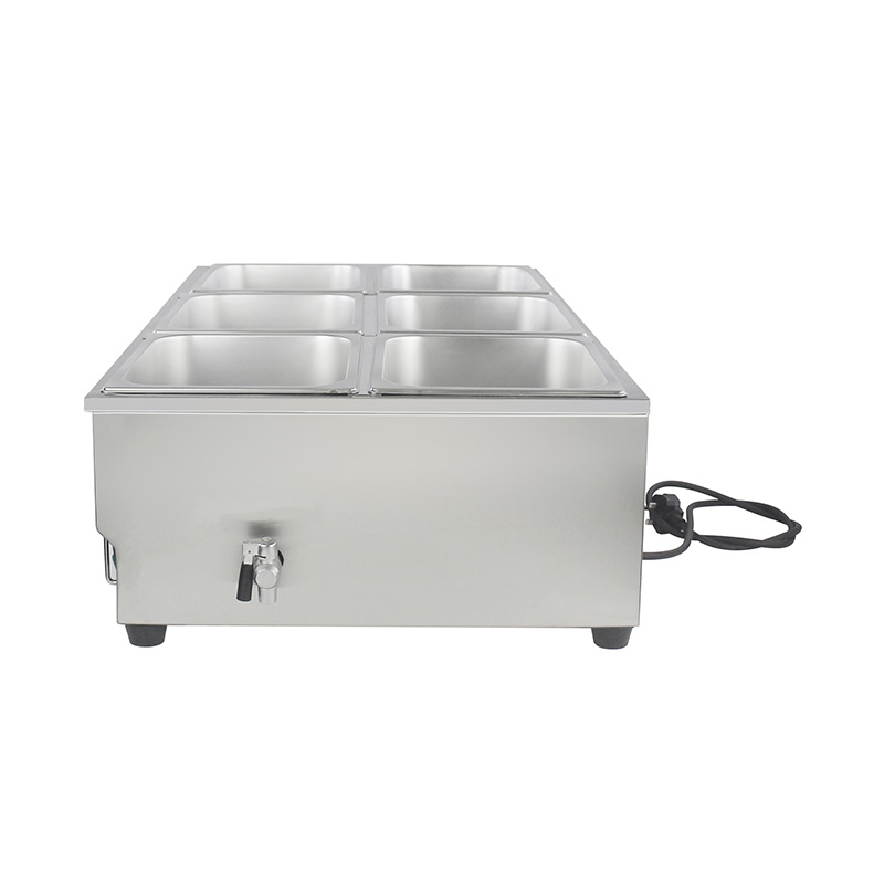 Stainless Steel Commercial Electric Bain Marie Machine With Immersion Heater